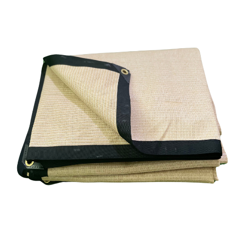 Lưới che sân vườn - Lưới che nắng 90% - 325GSM Màu Vàng Cát