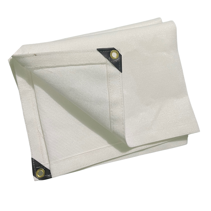 Lưới che sân vườn - Lưới che nắng 90% - 325GSM Màu Trắng