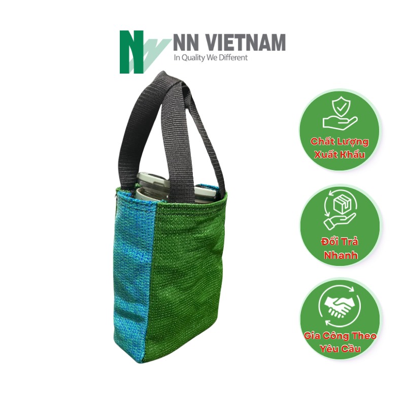 Túi lưới đựng ly giữ nhiệt - Kích thước túi 25cm x 14cm x 7cm