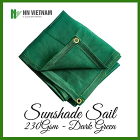 Lưới che nắng 80% - HDPE 230GSM - Xanh Đen
