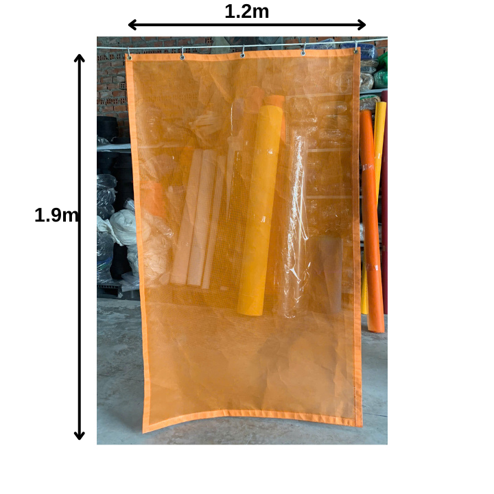 Rèm Lưới PVC420D Chắn Bụi, Côn Trùng, Che Nắng - Kích thước 1.2m x 1.9m