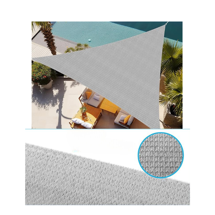 Lưới che nắng 90% - HDPE 325GSM Hàn Quốc- Tam giác đều 2x2x2m