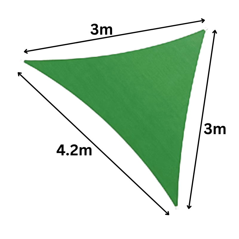 Lưới Che Nắng Hàn Quốc 90% 325GSM Tam Giác 3x3x4.24m