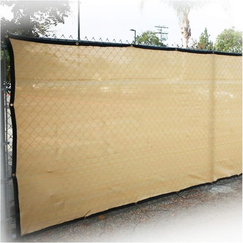 Lưới che sân vườn - Lưới che nắng 90% - 340GSM Màu Vàng Cát