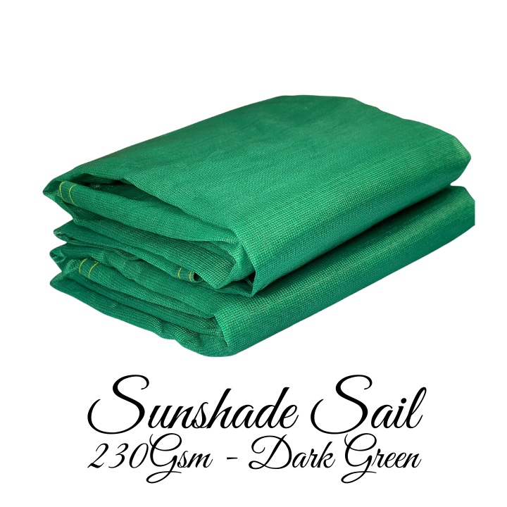 Lưới che nắng 80% - HDPE 230GSM - Xanh Đen