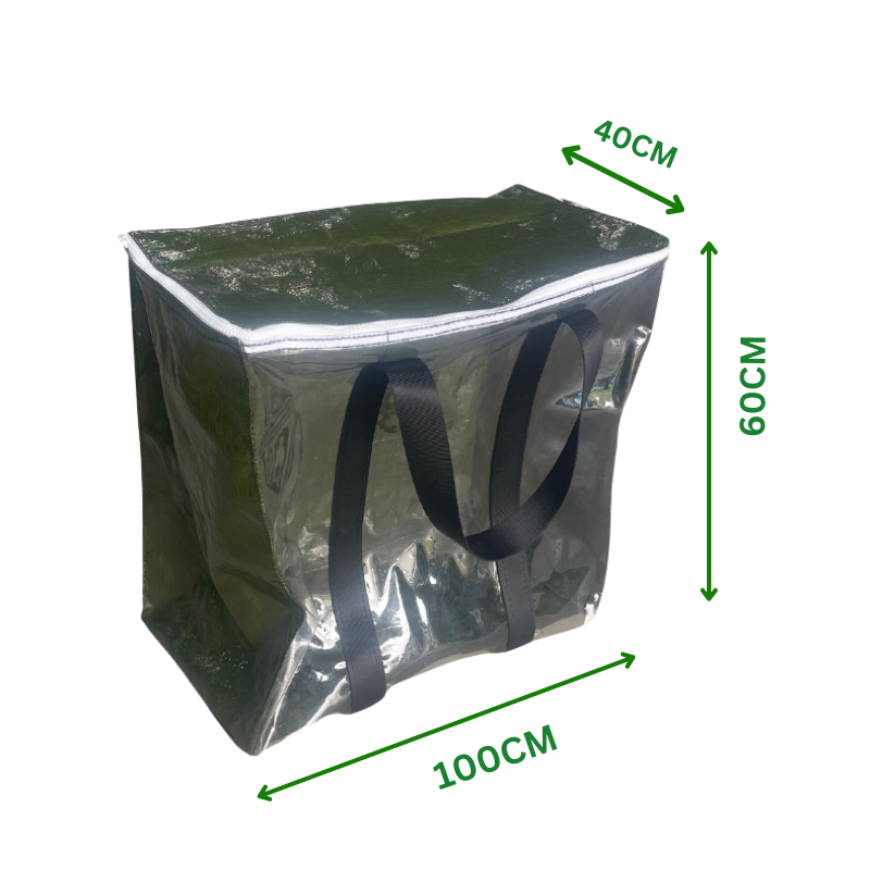 Túi Bạt Nắp Vuông Đựng Đồ, Chống Nước - Xanh Rêu