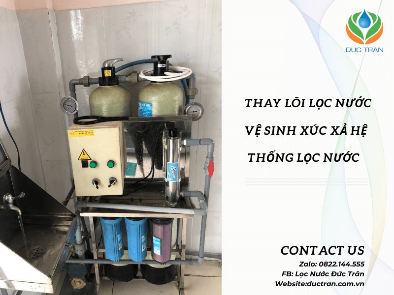 Thay Lõi Lọc, Vệ Sinh Xúc Xả - Hệ Thống Lọc Nước Trường Mầm Non Sơn Ca, Đà Nẵng 