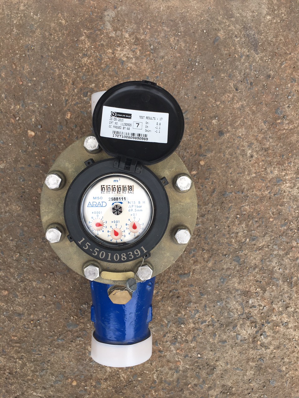 Đồng hồ đo nước từ nối ren, Model M hiệu ARAD - ISAREL