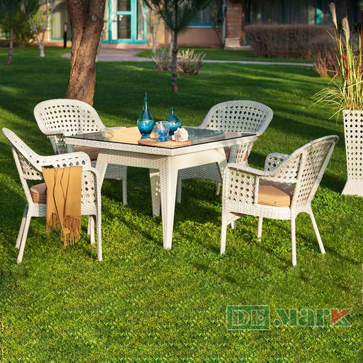 Ghế nhựa giả mây sang trọng cho sân vườn biệt thự
