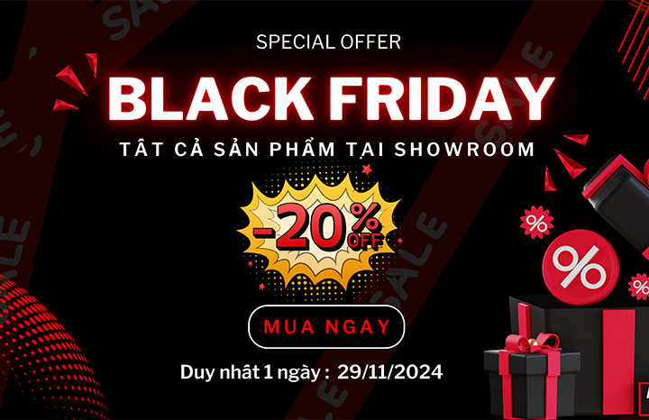 Black Friday Đỉnh Cao Giảm 20% Tất Cả Sản Phẩm Chỉ 1 Ngày 29/11/2024