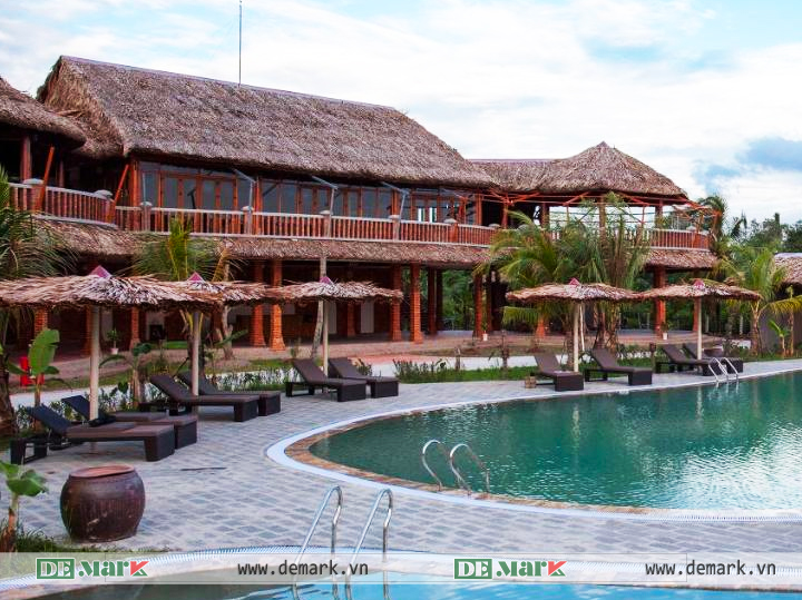GIƯỜNG HỒ BƠI MÂY NHỰA TẠI CANTHO ECO RESORT!