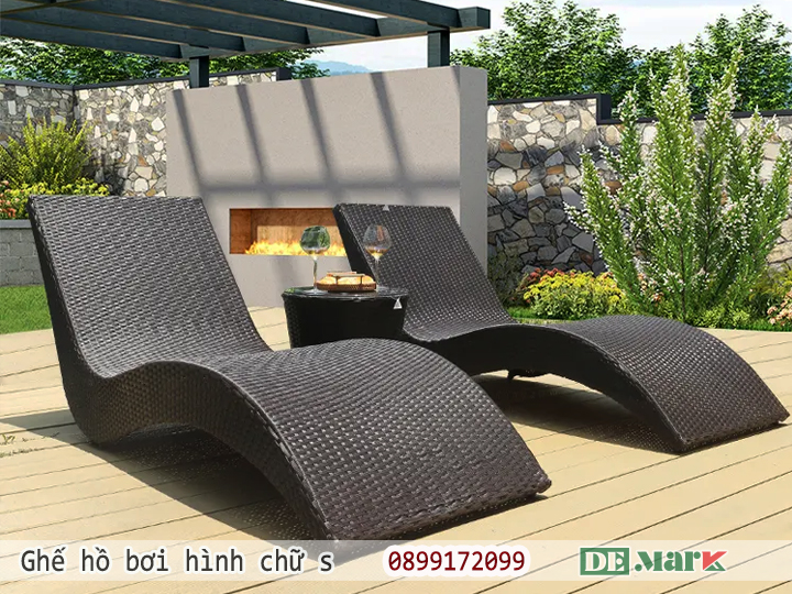 Vì sao ghế hồ bơi nhựa giả mây hình chữ S được ưa chuộng đến vậy?