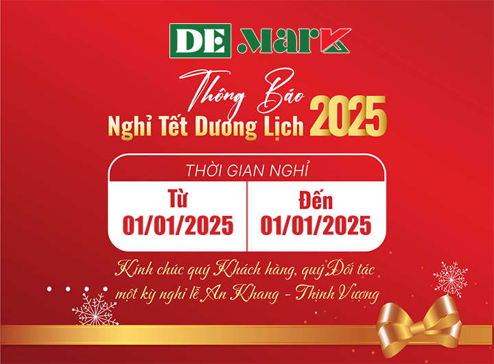 THÔNG BÁO THỜI GIAN NGHỈ TẾT DƯƠNG LỊCH 2025