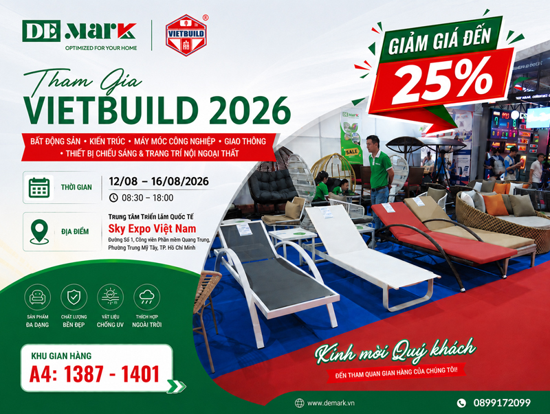 Demark Furniture Vietbuild 2026 – Ưu Đãi Giảm Đến 25%