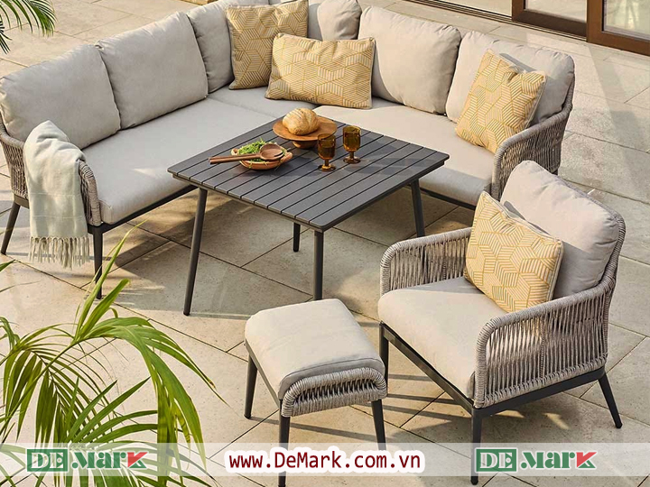 Sofa Nhựa Giả Mây Ngoài Trời – DeMark
