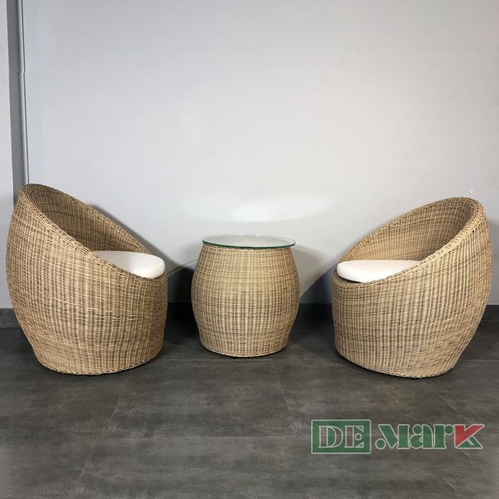 Bộ bàn ghế mây nhựa MT2A111