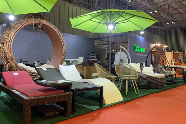 Bàn Ghế Cafe Nhựa giả mây DeMark