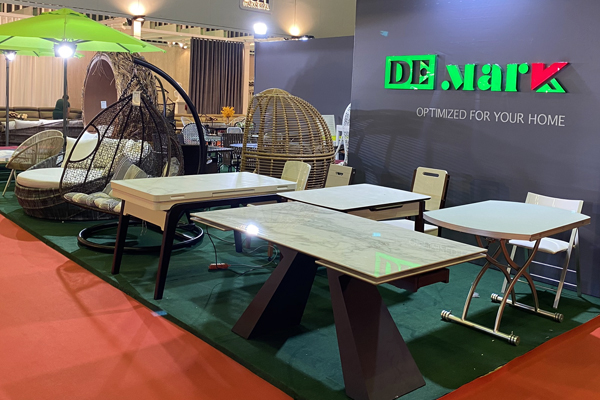 Bàn Ghế Cafe Nhựa giả mây DeMark