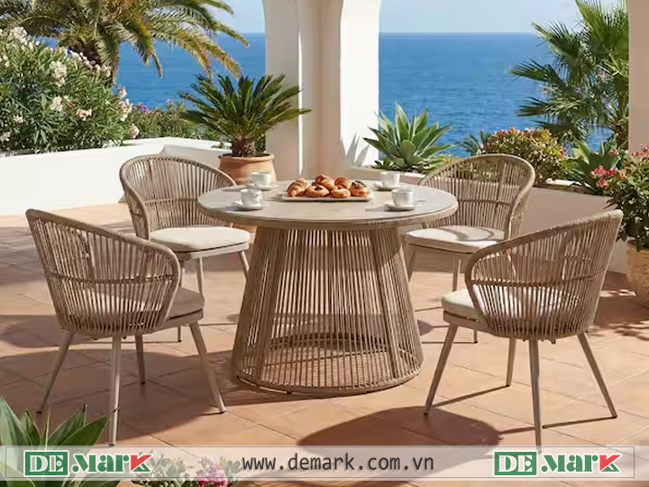Bàn ghế ngoài trời DeMark phù hợp nhu cầu sử dụng