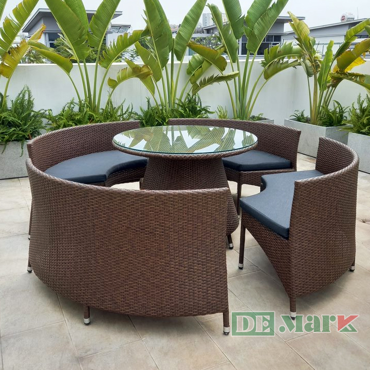 Bàn ghế mây nhựa