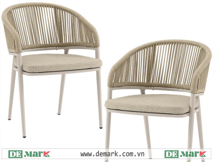 Bàn ghế nhựa giả mây xu hướng nội thất ngoài trời