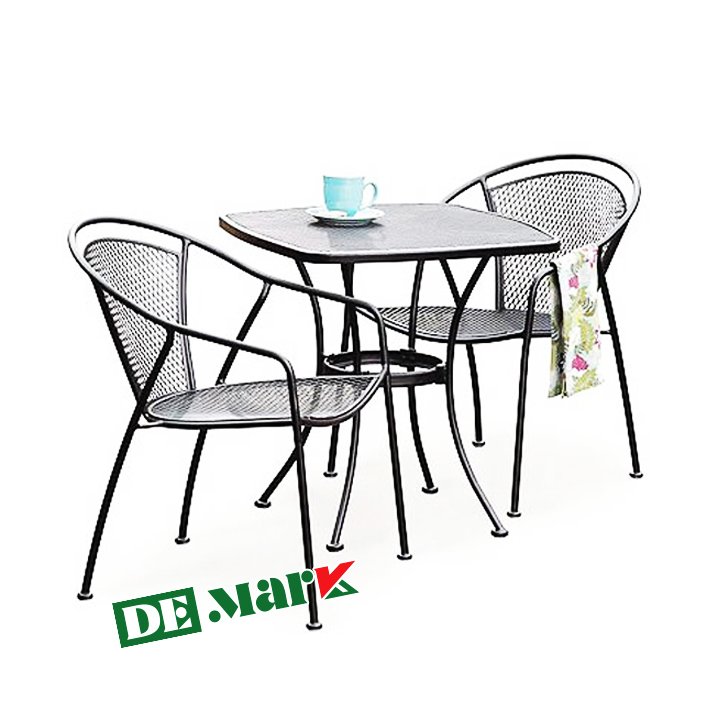 bàn ghế sắt ngoài trời đẹp BGS482