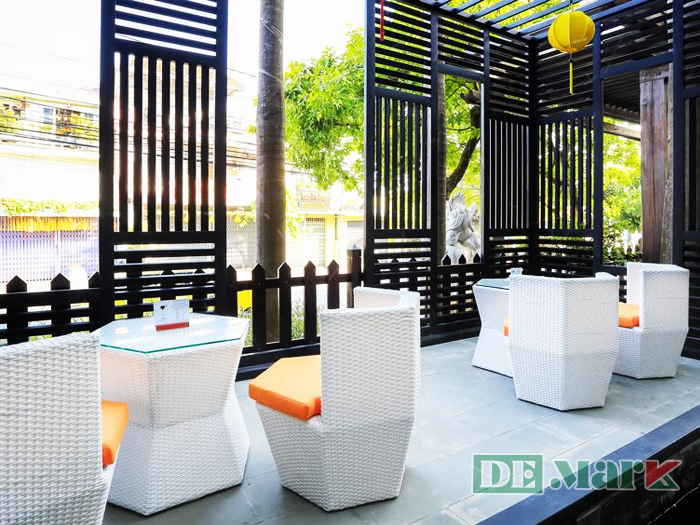bàn ghế ăn nhựa giả mây