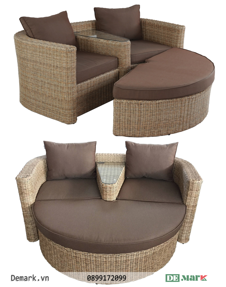 Giường nằm tắm nắng couple giả mây MT487