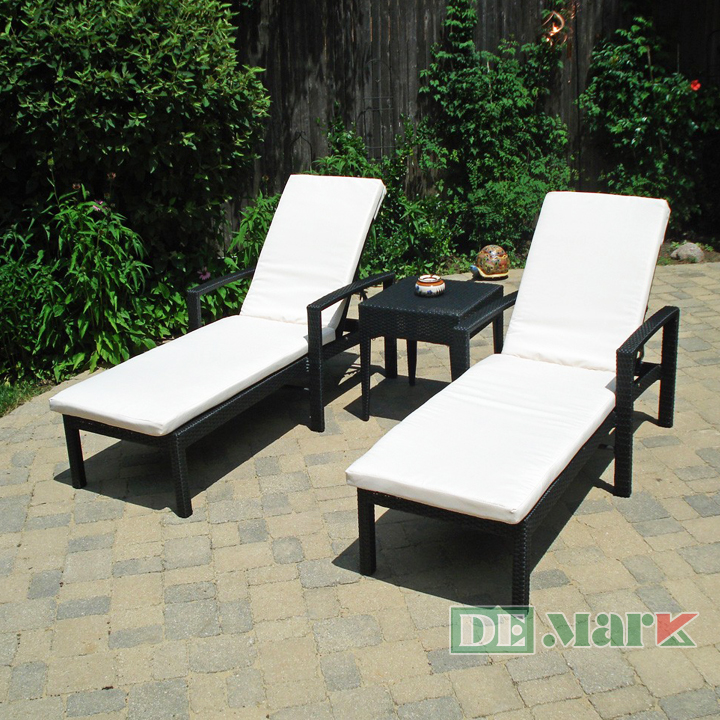 Ghế hồ bơi giả mây điều chỉnh tựa lưng