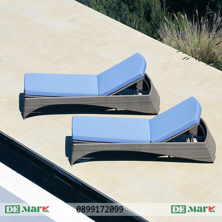 Ghế Hồ Bơi Mây Nhựa MT415