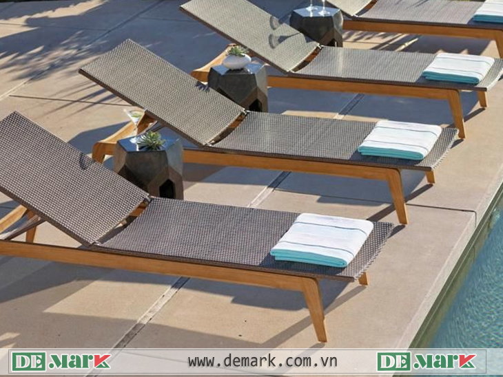 Ghế hồ bơi resort khách sạn ngoài trời