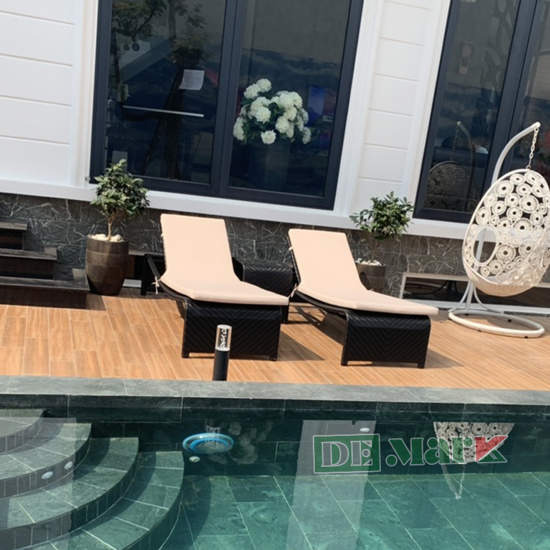 Giường Nằm Bể Bơi  Mây Nhựa MT441