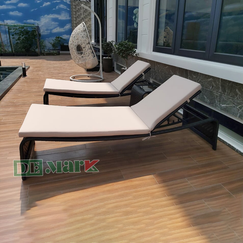 Giường Nằm Bể Bơi  Mây Nhựa MT441