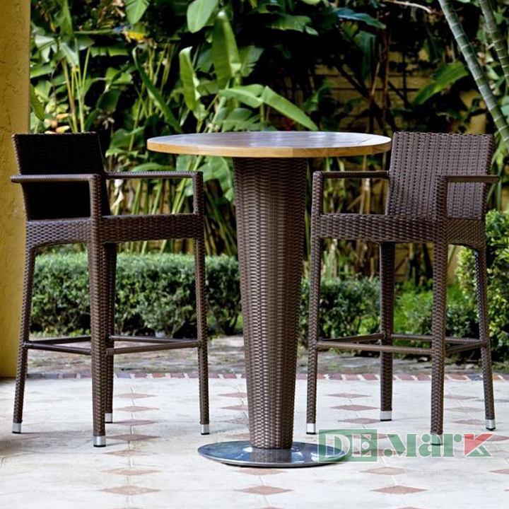 Ghế Quầy Bar Nhựa Giả Mây MT805