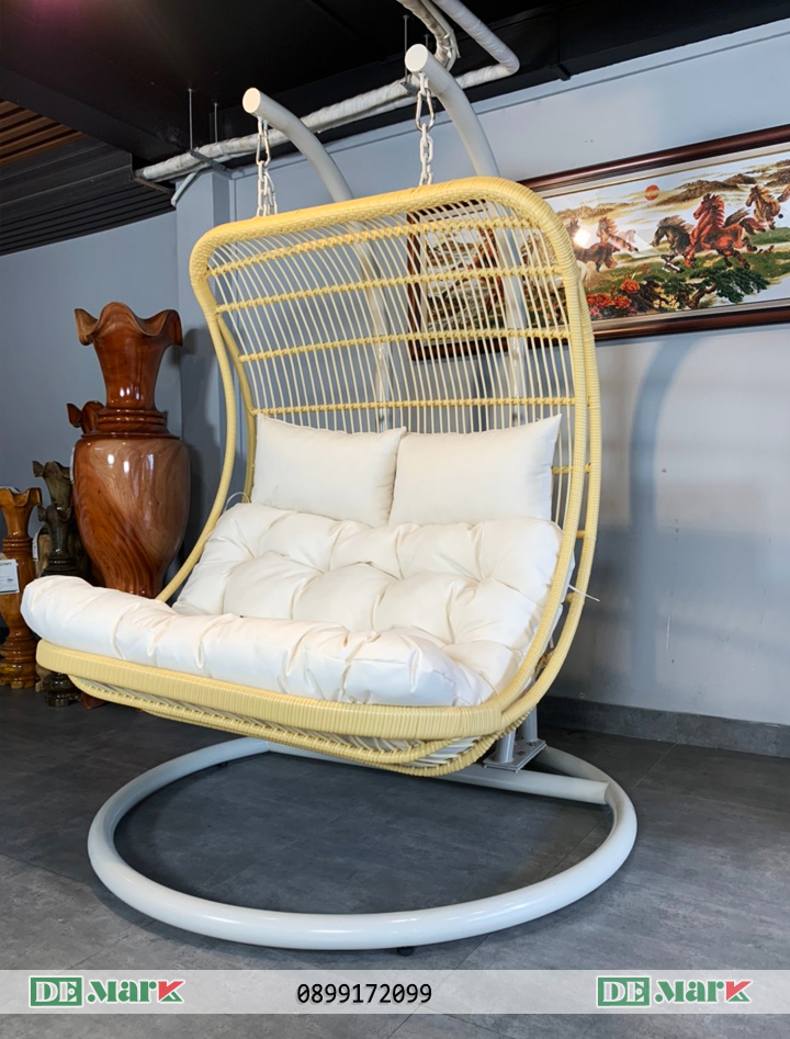 Xích Đu Đôi Nhựa Giả Mây MT970