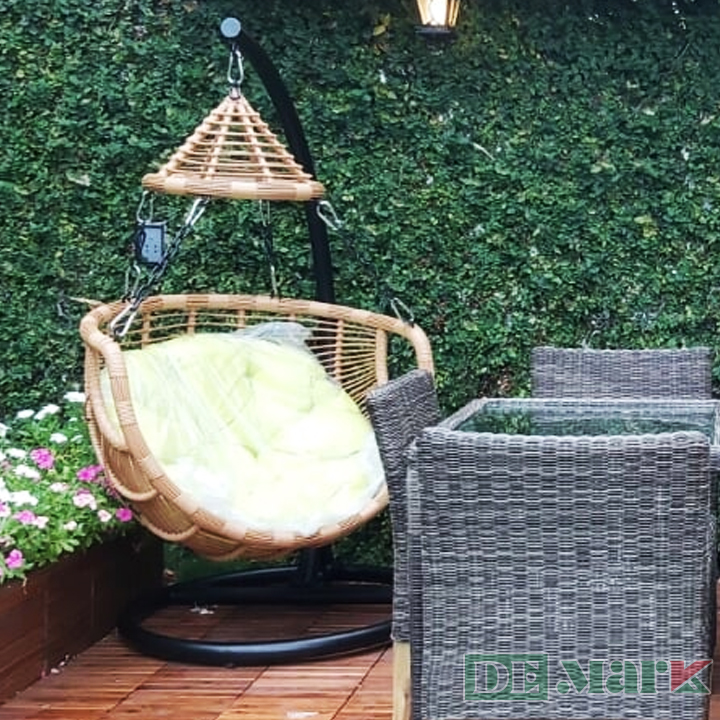 Ghế Xích Đu Nhựa Giả Mây Hình Nón  MT984