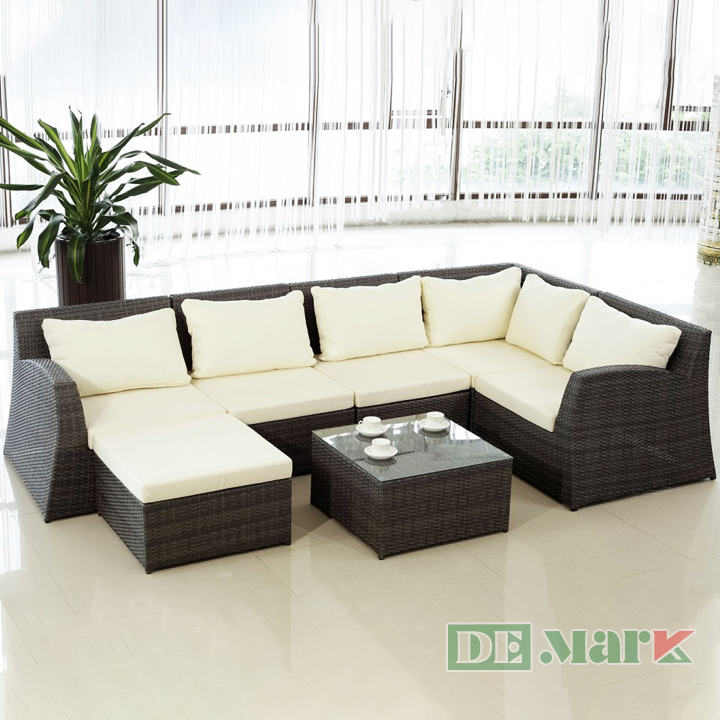 Sofa nhựa giả mây