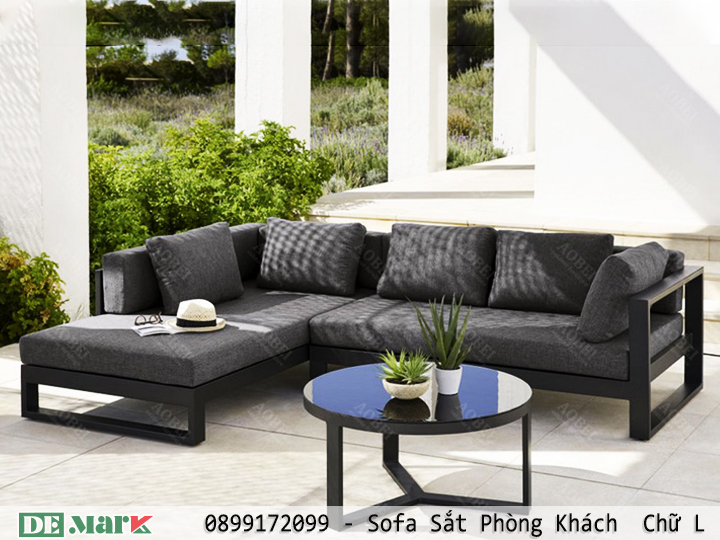Sofa Sắt Phòng Khách  Chữ L