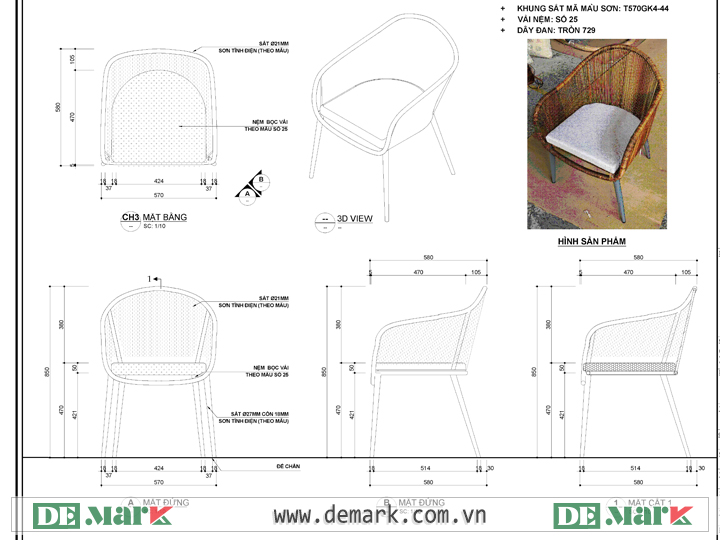 Thiết kế ban đầu của sản phẩm nội thất