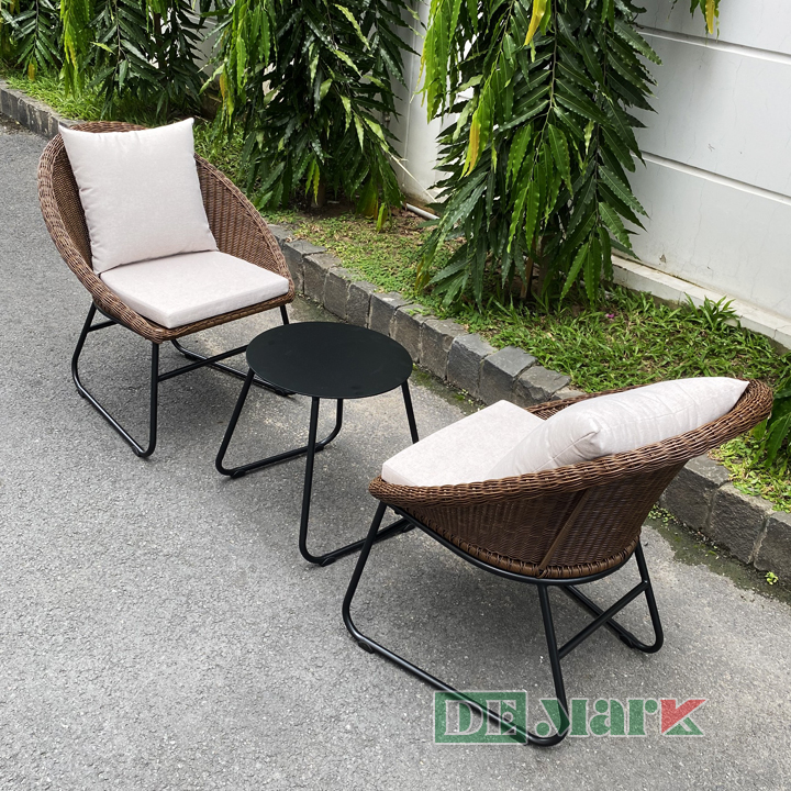 Bàn ghế giả mây