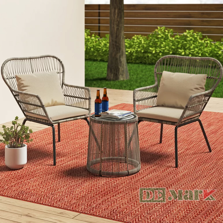 Bàn Ghế Ban Công Nhựa Giả Mây MT2A195