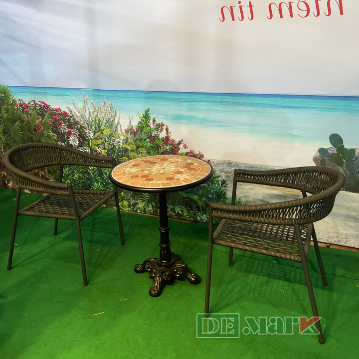 Bàn Ghế Cafe Ngoài Trời Dây Rope MT2052