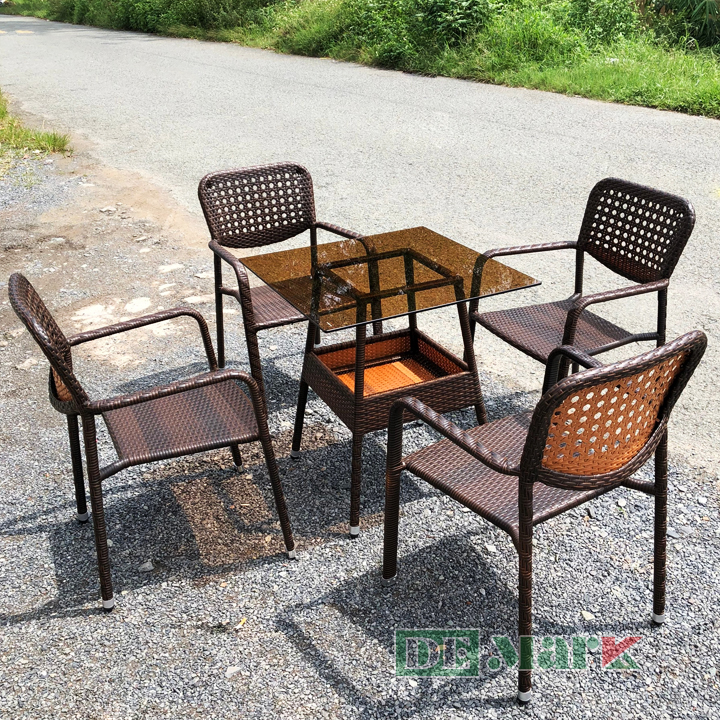 Bàn ghế giả mây