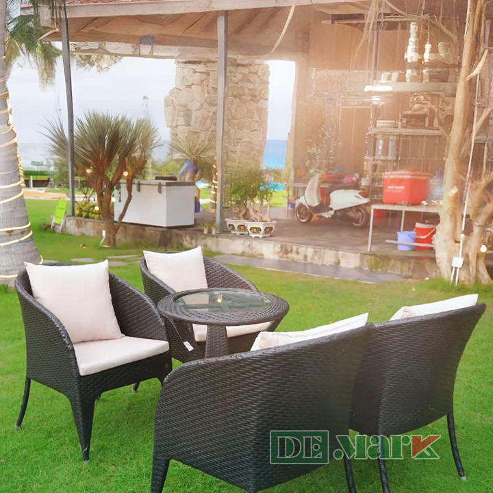 Bàn Ghế Ban Công Nhựa Giả Mây MT282