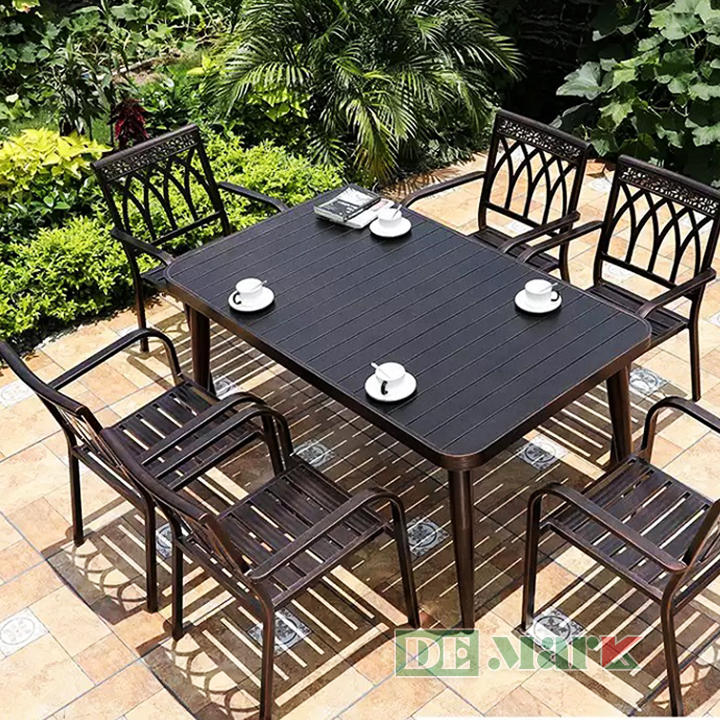 Bàn Ghế Nhôm Đúc Ngoài Trời DeNKD150