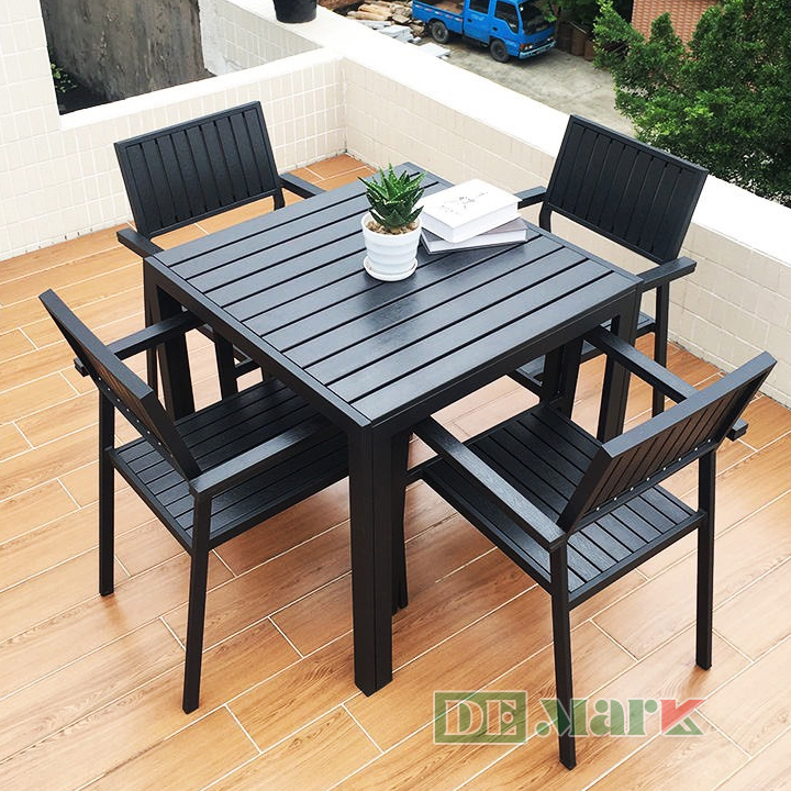 Bàn Ghế Sân Vườn Ngoài Trời Polywood DeNKHV-D80