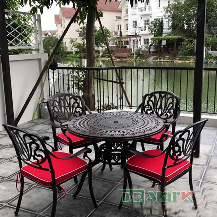 Bàn Ghế Sân Vườn Nhôm Đúc DeNK202