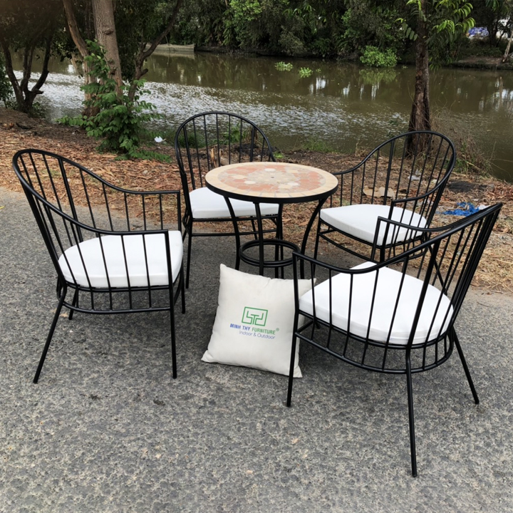 Bàn Ghế Sắt Nghệ Thuật BGS409