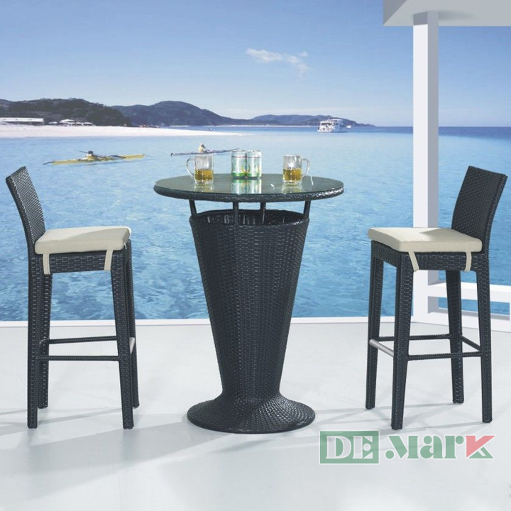 Ghế Quầy Bar Nhựa Giả Mây MT812