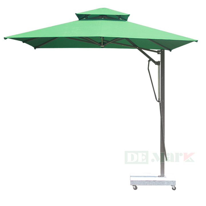 Dù Che Nắng Lệch Tâm Vuông Hai Tầng Dài 2,5m